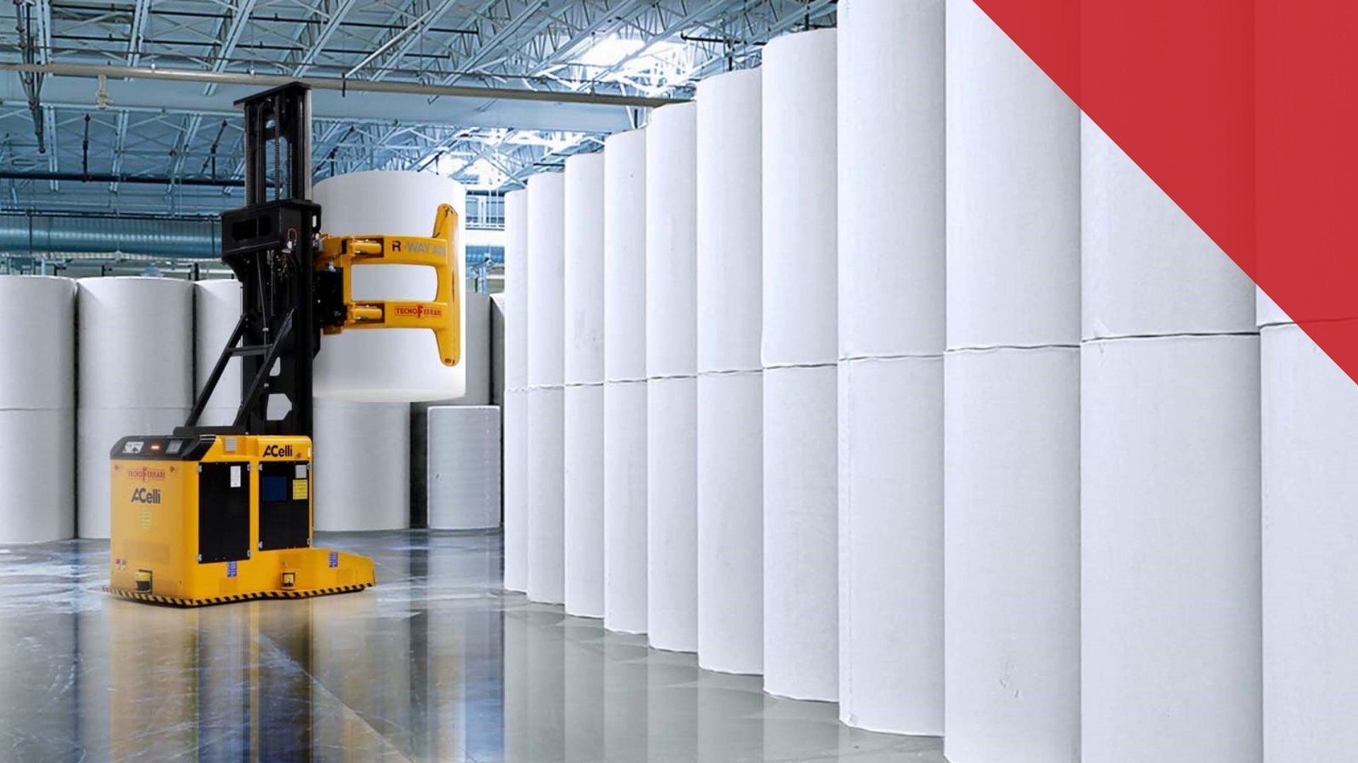 How to best organize paper reel handling and storing